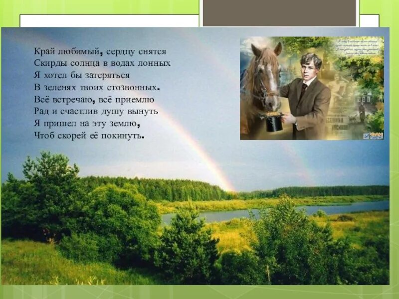 Стих Есенина край любимый. Есенин о родном крае. Анализ стихотворения есенина край ты мой