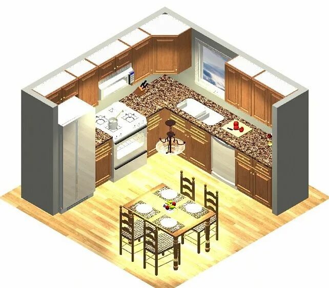 51 Small Kitchen with Islands Designs Small kitchen layouts, Kitchen layout, Kit