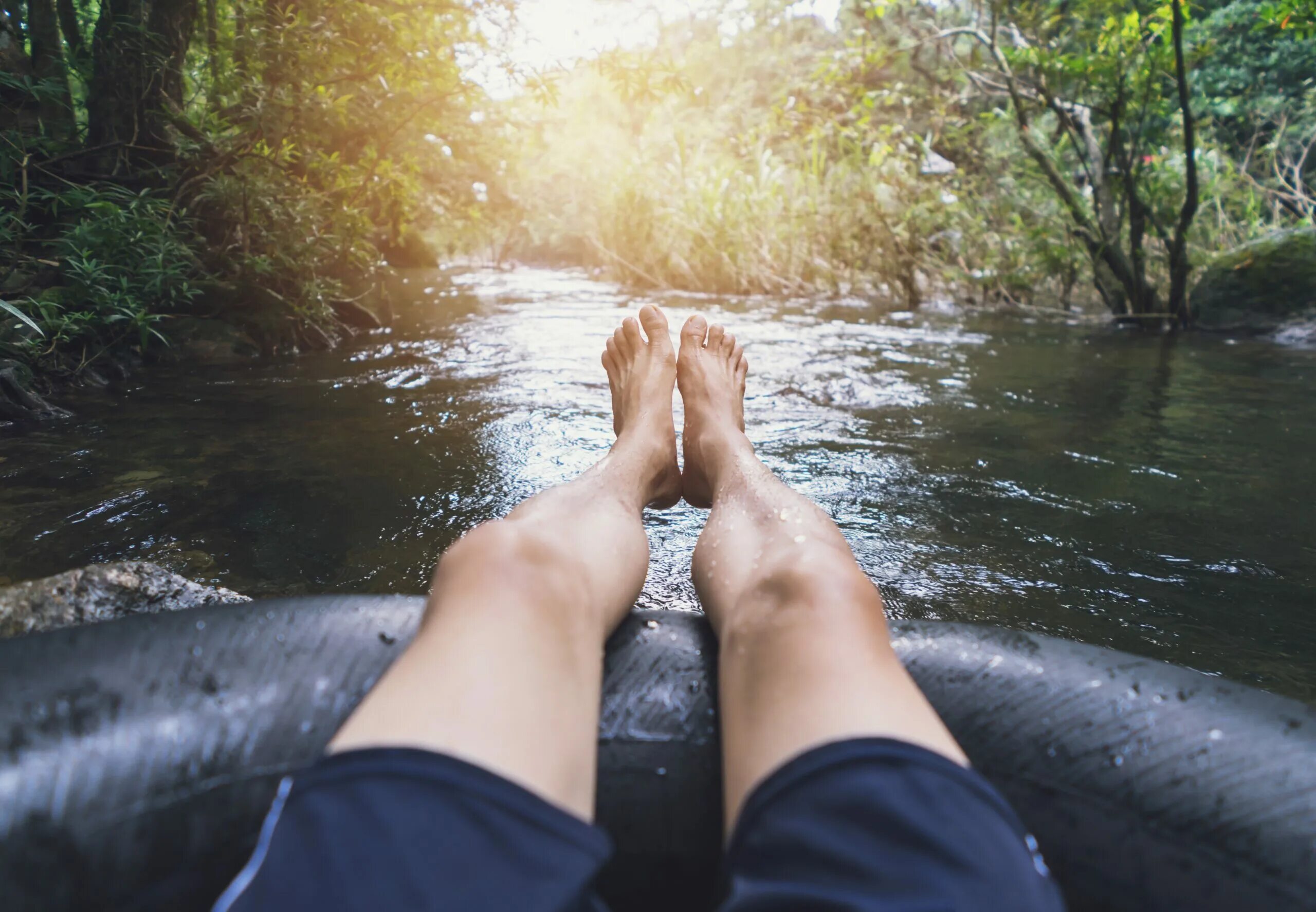 Go up the river