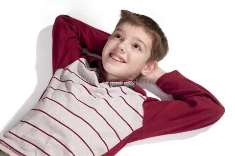 Boy lying
