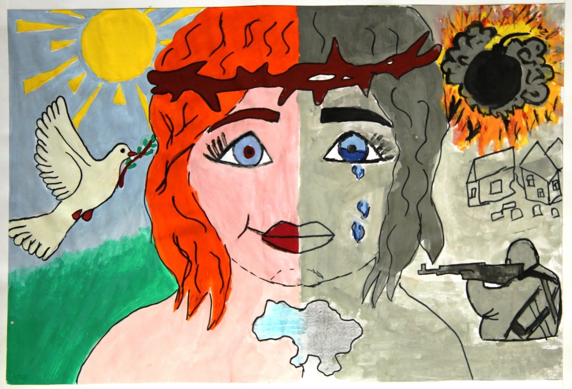 Теракт рисунок. Рисунки на тему терроризм глазами детей. Терроризм глазами детей рисунки. Глаза террора. Рисунок на тему нет терроризму.