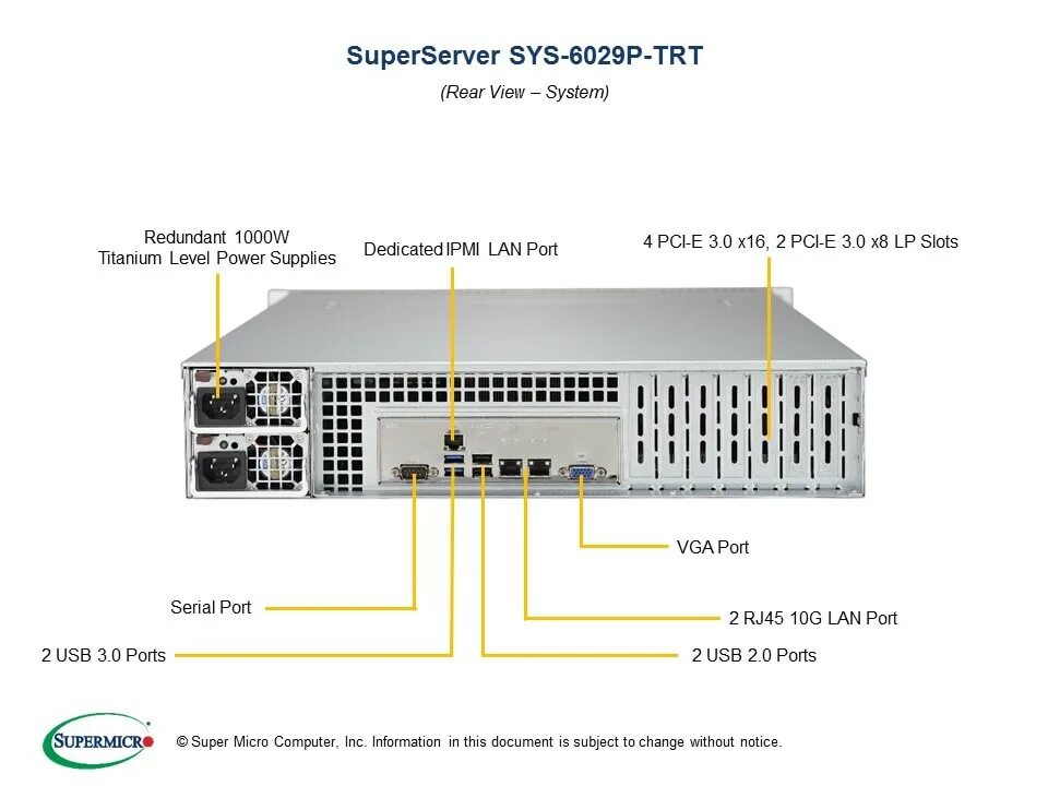 Sys 6029p trt. Supermicro sys-6029p-trt. superserver 6029p-tr. sys-6029p-tr.