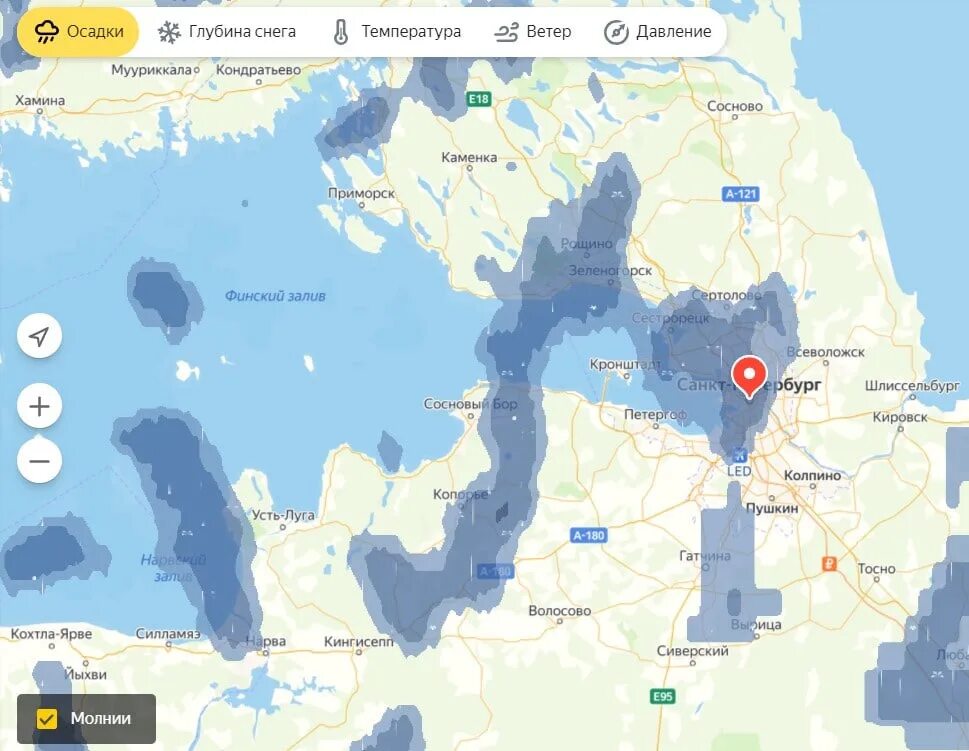 Карта дождей спб. Осадки на карте СПБ. Карта осадков Санкт-Петербург. Карта погоды СПБ.