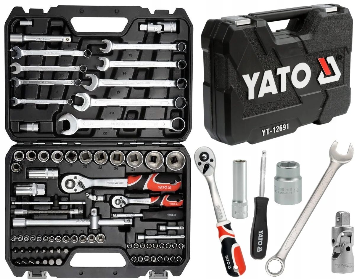 82 item. Набор yato yt-12691. Набор инструментов 24 предмета 1/2" трещотка goodking k-10024. Велосипед пантера детский трёхколёсный. 82 item.