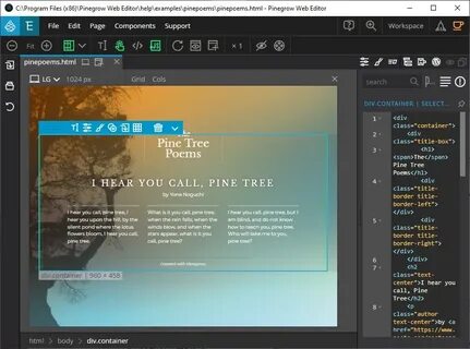 Tpl web editor