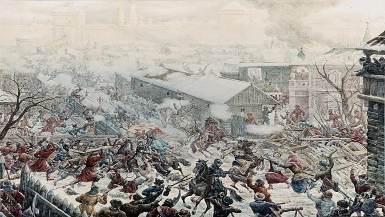 Восстание воззвание заморозки. Лисснер Московское восстание 1611 г. Восстание против Поляков 1611. Лисснер художник.
