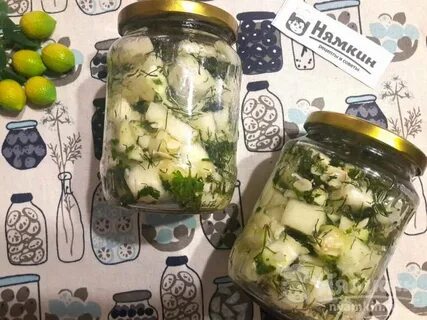 Маринуем огурцы с патиссонами