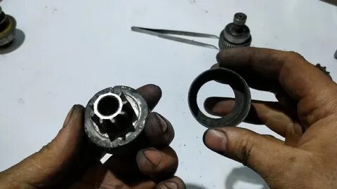 Снять бендикс со стартера ваз