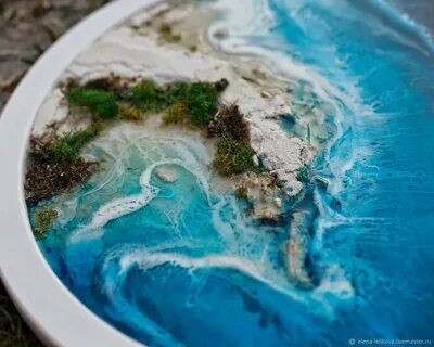 Картина смолой море