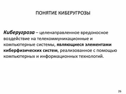 Киберугрозы современности
