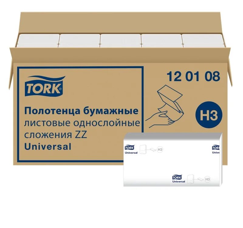 Полотенце tork сложение zz. Листовые полотенца Tork Singlefold h3, ZZ, 250 Л, 1 сл. 120108 Торк. Tork 120108. Полотенца бумажные Tork h3 Universal Singlefold 1сл 250л 23х23см белые.