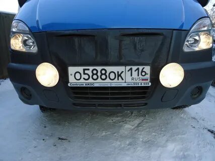 Противотуманки в бампер газель