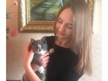 Девушка спасла кота