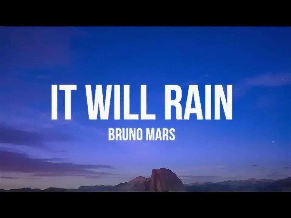 Mars it will rain. Mars it will rain
