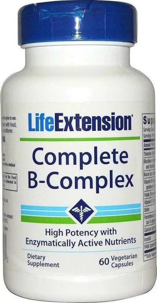 Complete b complex. Complete b-complex 60 капсул. витамин б комплекс life extension. витамины лайф экстеншн комплекс. life extension витамины b complex.