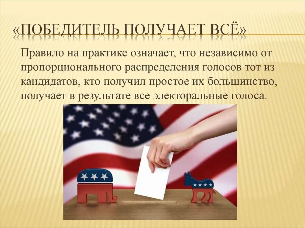 Какая избирательная система в сша. Избирательная система сша. победитель получает все. особенности выборной системы сша.
