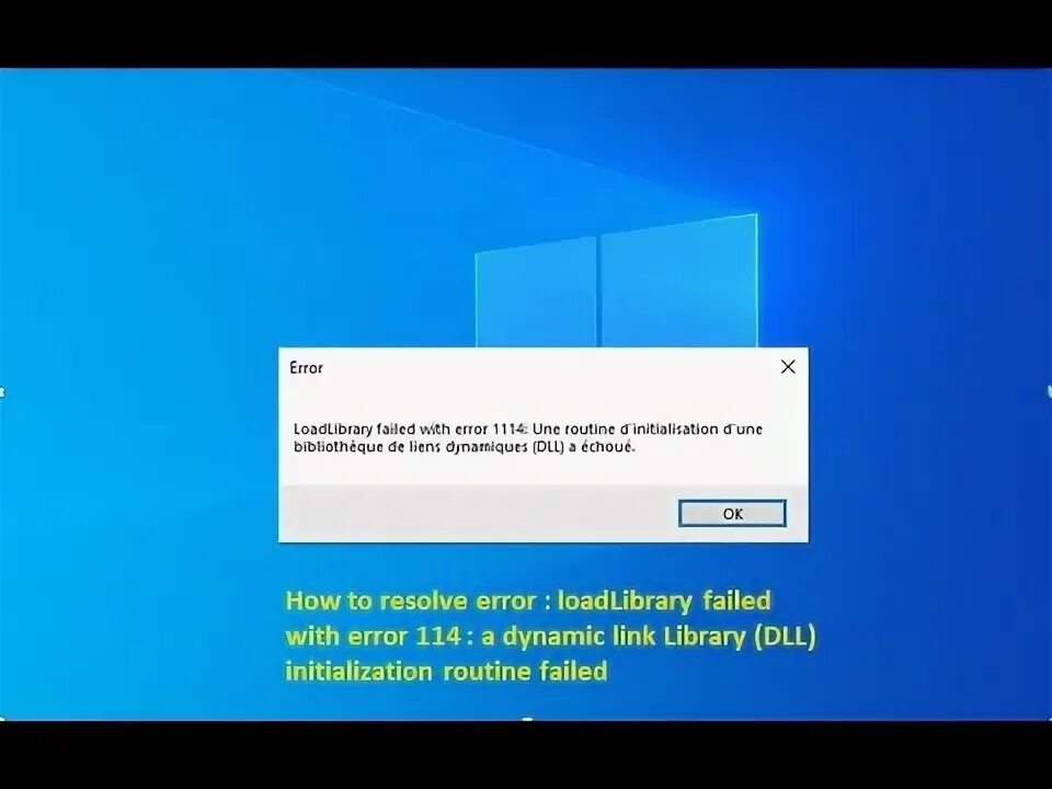 Loadlibrary failed