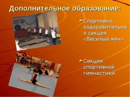 Дополнительное образование спорт