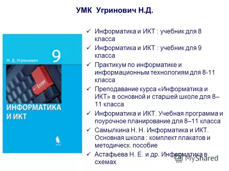 Н угринович информатика