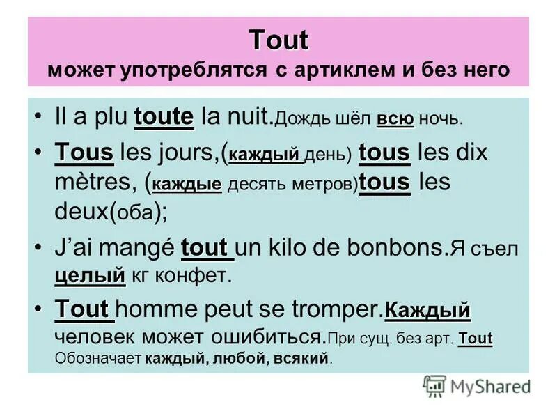 Tous toutes во французском языке. Местоимения tout toute tous toutes во французском языке. Tous toutes во французском языке. Прилагательное tout во французском языке. Прилагательное tout во французском языке.