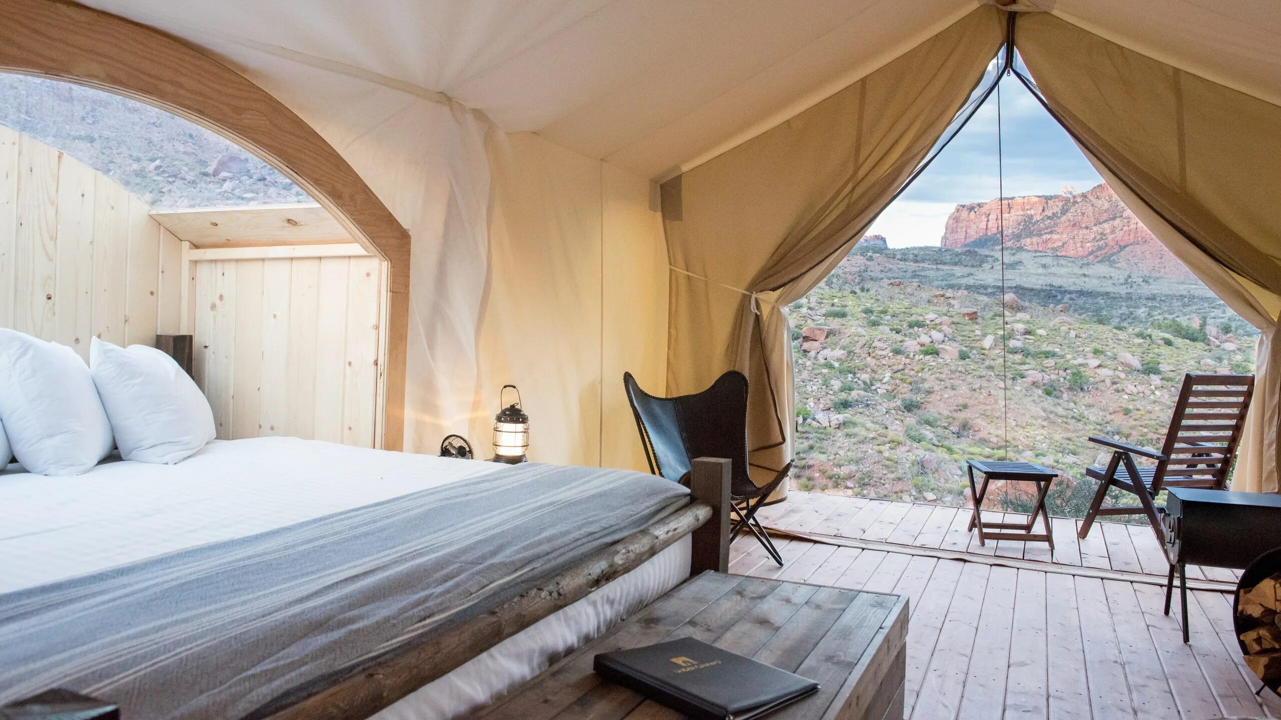 Under canvas