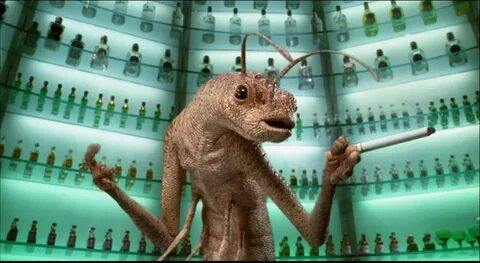 Lot #486 - MEN IN BLACK II (2002) - Oversized Worm Guy Animatronic.