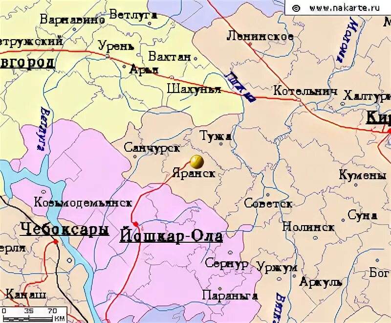 Где в россии город киров. Город Яранск Кировской области на карте. Город Яранск Кировской области на карте России. Г.Яранск на карте. Киров Яранск карта.