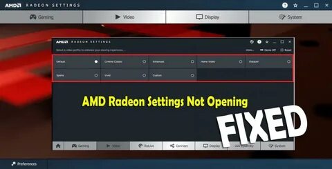 Amd setup