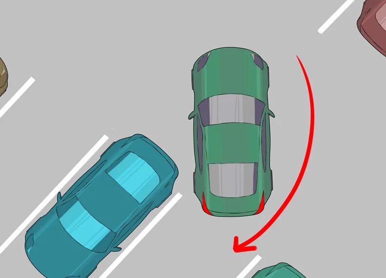 Парковка задним ходом под углом 45 градусов. Правильная параллельная парковка задним ходом. Параллельная парковка 45 градусов. Параллельная парковка ориентиры. Выезд задом