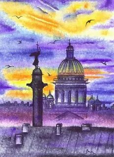 Белые ночи нарисовать