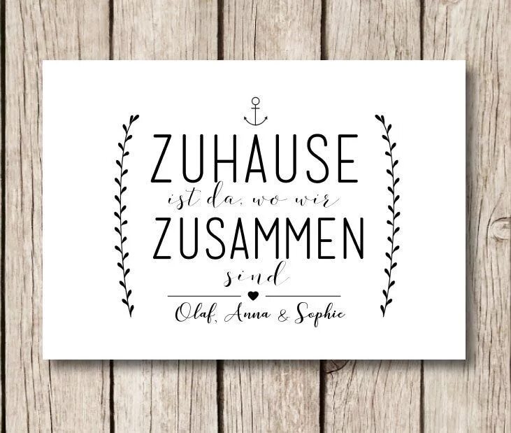 Ist zu hause. Ist zu hause