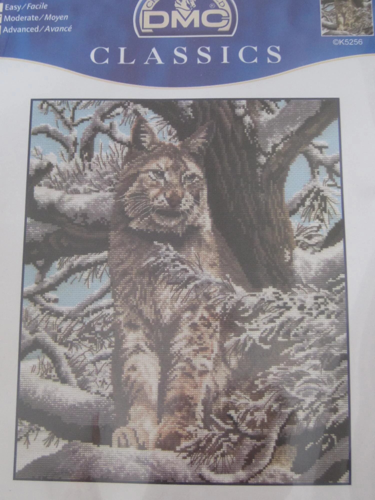 DMC k5256 Сибирская Рысь (Siberian Lynx. DMC k5256. Панно из рыси. DMC Рысь купить. Комплект рысь