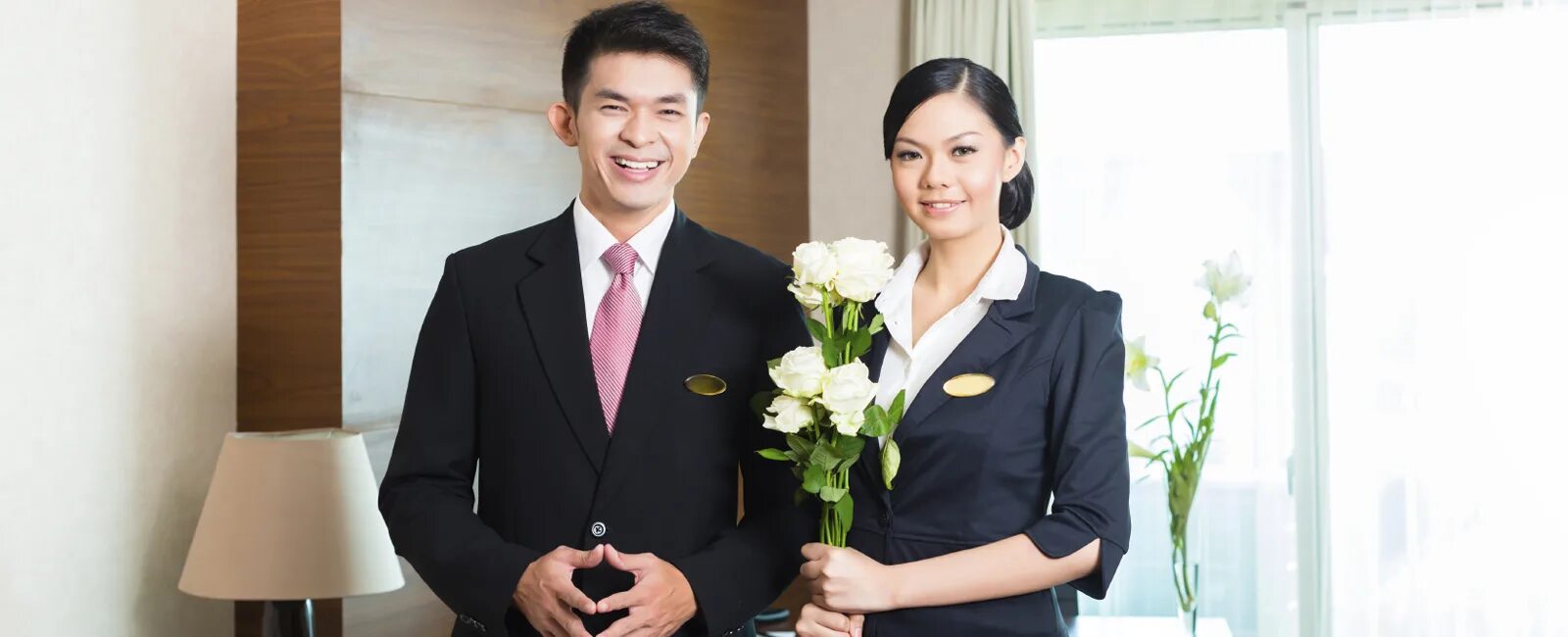 Tourism and hospitality. Staff in Luxury Hotel.