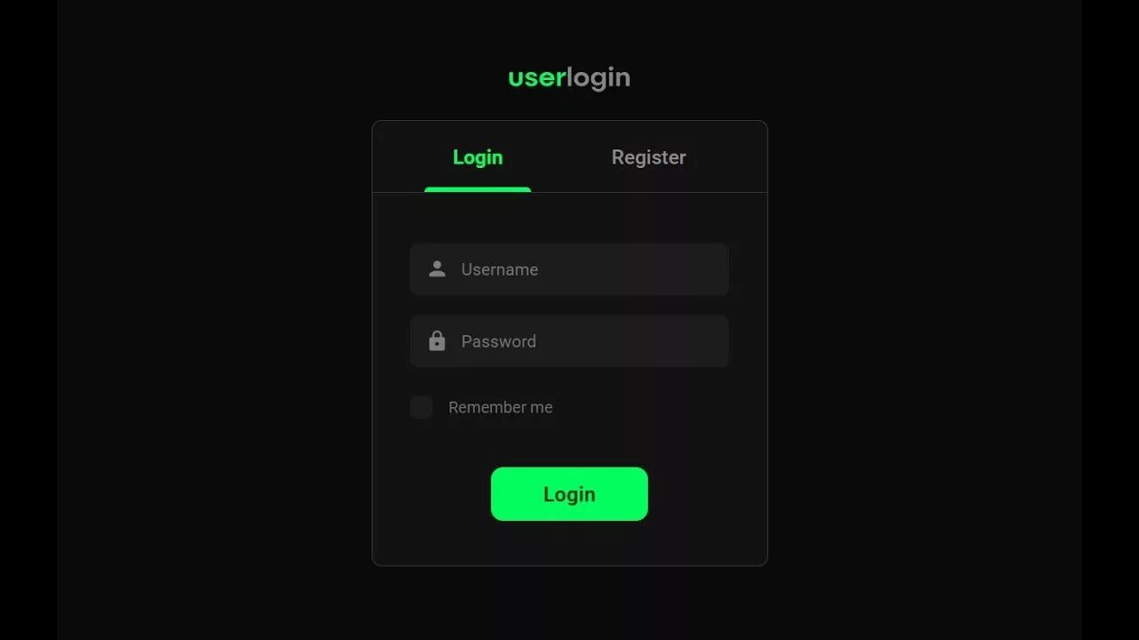 Registration login