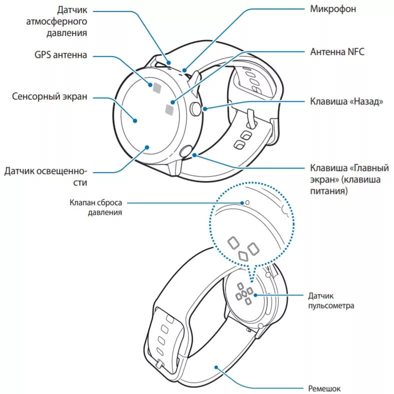 Samsung watch включить. Samsung Active 2 датчик. Как включить часы самсунг watch 2. Samsung Galaxy watch 4 датчик. Схема умных часов.