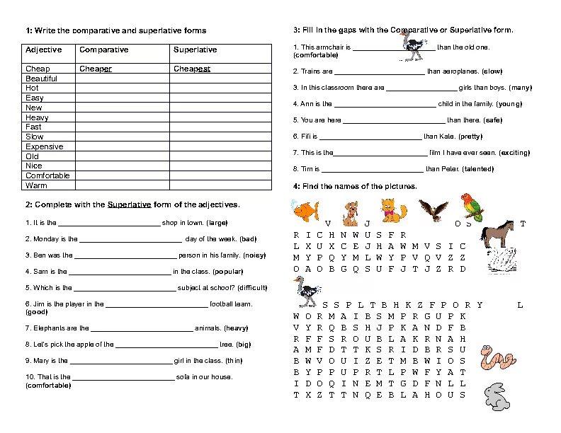 Степени сравнения Worksheets. Степени сравнения прилагательных в английском Worksheets. Степени сравнения прилагательных Sheets. Comparisons упражнения. Comparative задания