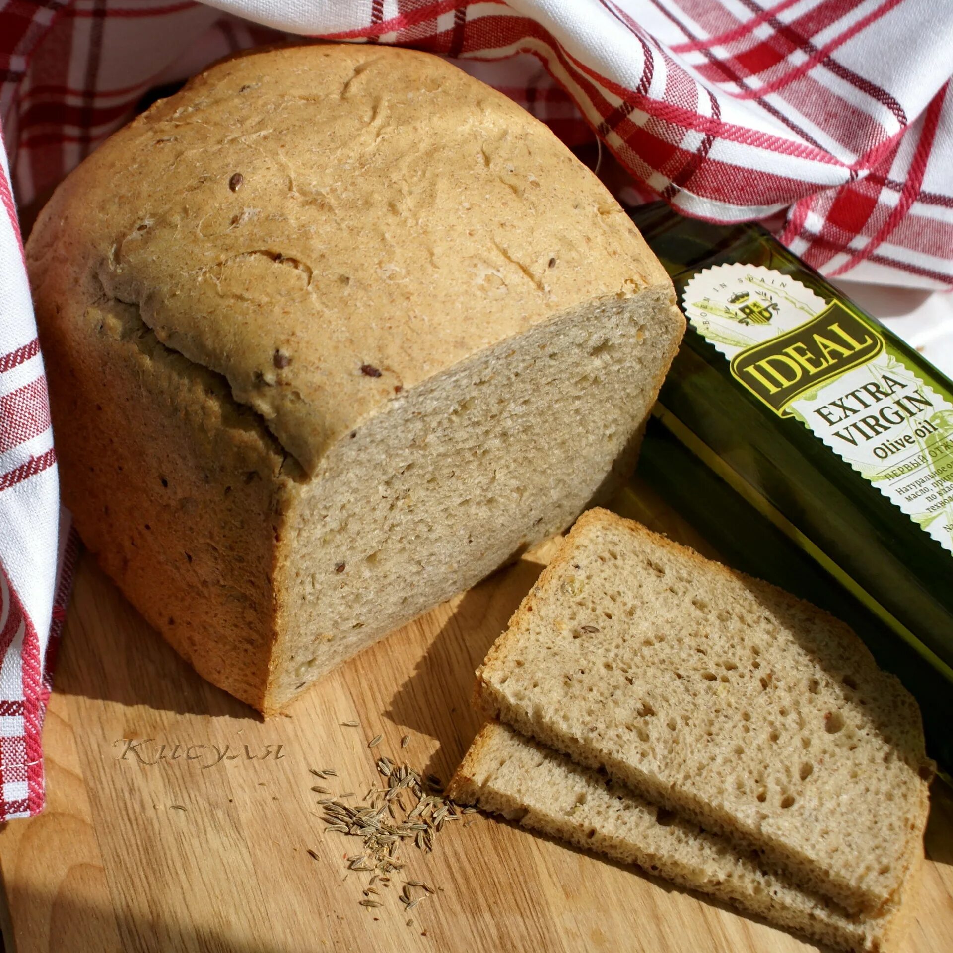 Простой рецепт цельнозернового хлеба