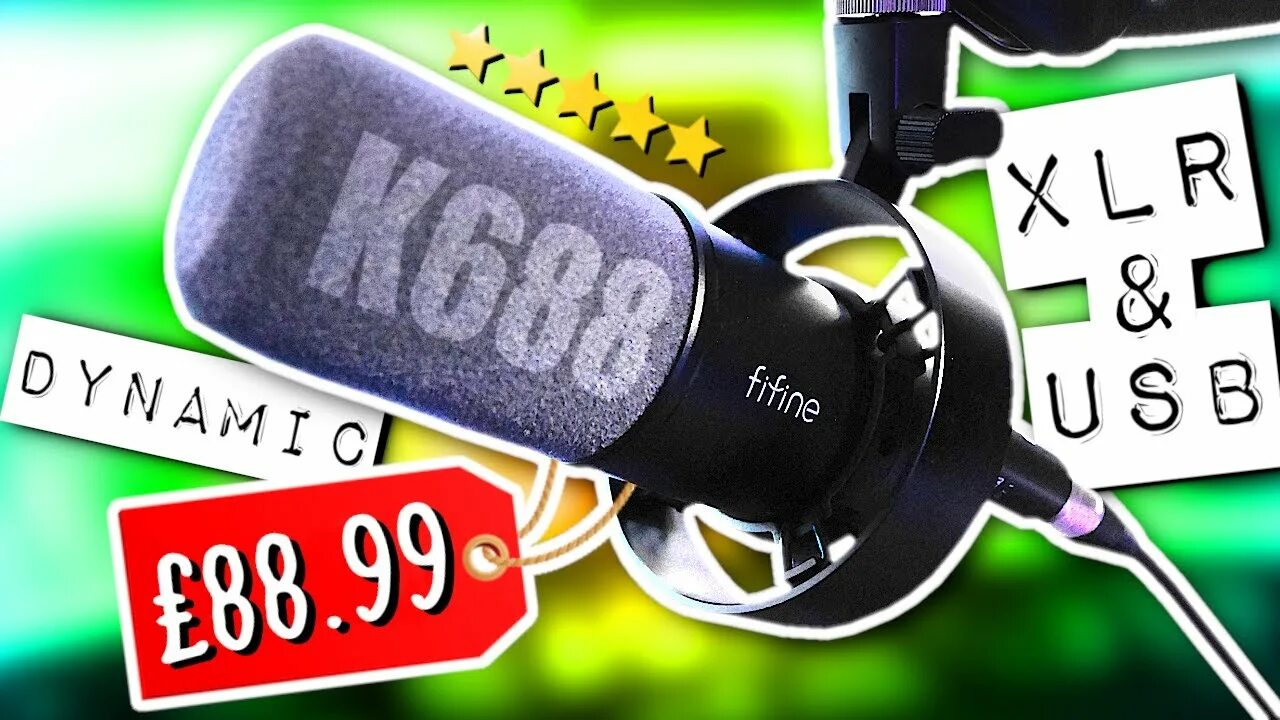 Микрофон fifine usb xlr. Fifain k688. k688. stadium usb микрофон. fifine dynamic rgb.