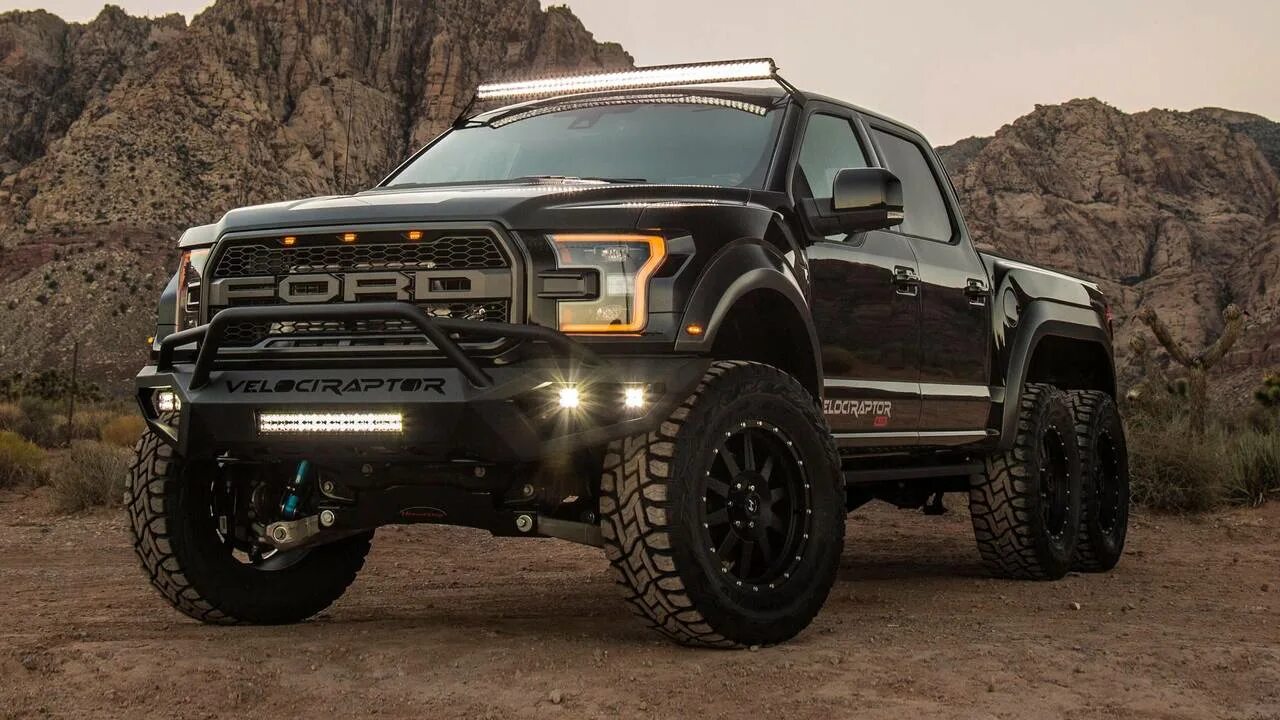 Форд Раптор 6x6. Форд f 150 Hennessey Velociraptor. Ford f 150 Raptor Hennessey. Ford Velociraptor 6x6. Мощные пикапы