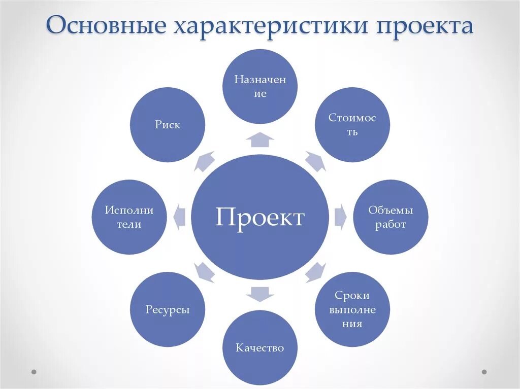 Основной характер. Характеристики проекта. Общая характеристика проекта. Основные параметры проекта. Ключевые характеристики проекта.