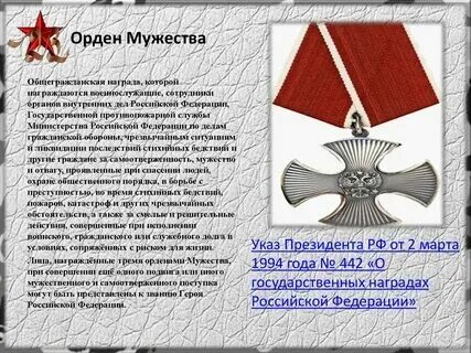 Какая сумма выплаты за орден мужества