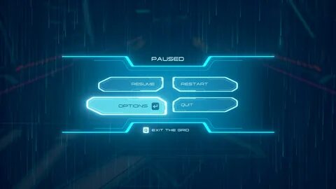 Pause menu
