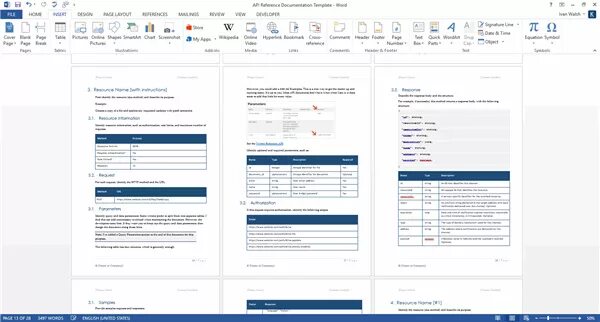 Api template. Api documentation web templates. api документация word. api documentation in table.