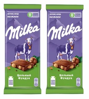 Milka шоколад с фундуком