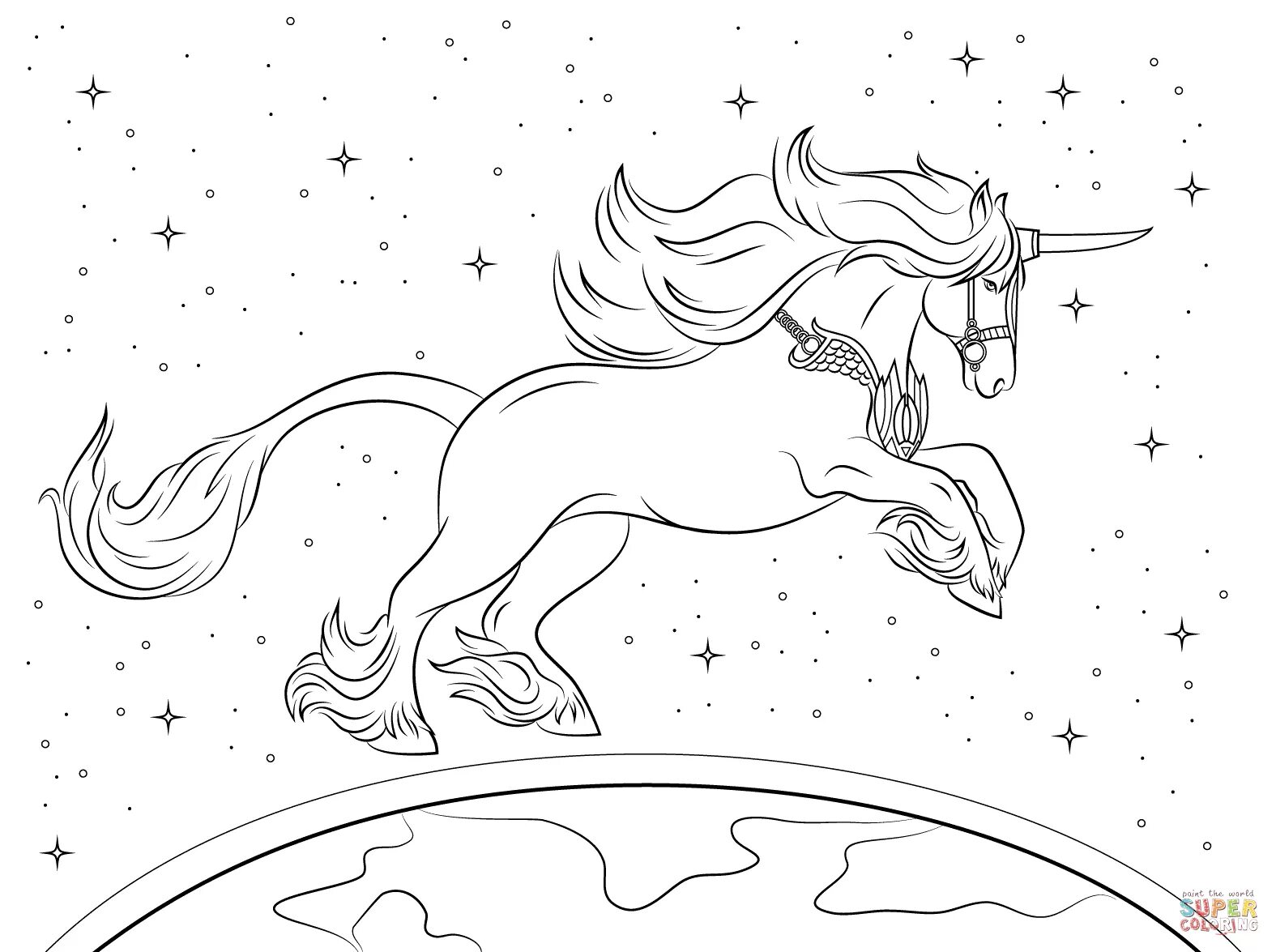 Unicorn with Wings Coloring Pages - Through the thousand pictures on-line regard
