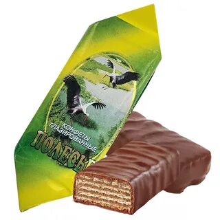 Конфеты вафельные шоколадные