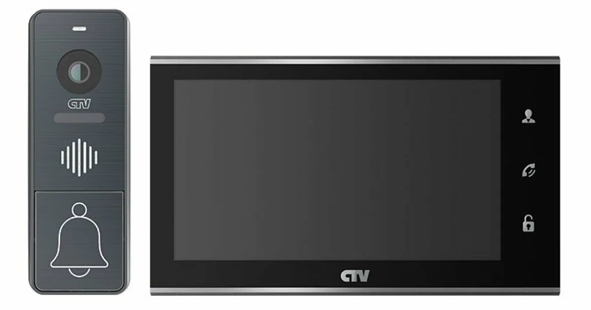 Комплект видеодомофона с вызывной панелью. CTV CTV-m4102fhd b (чёрный). Видеодомофон CTV-m2702md b. CTV-m4705ahd цветной монитор. CTV-m4705ahd (черный).