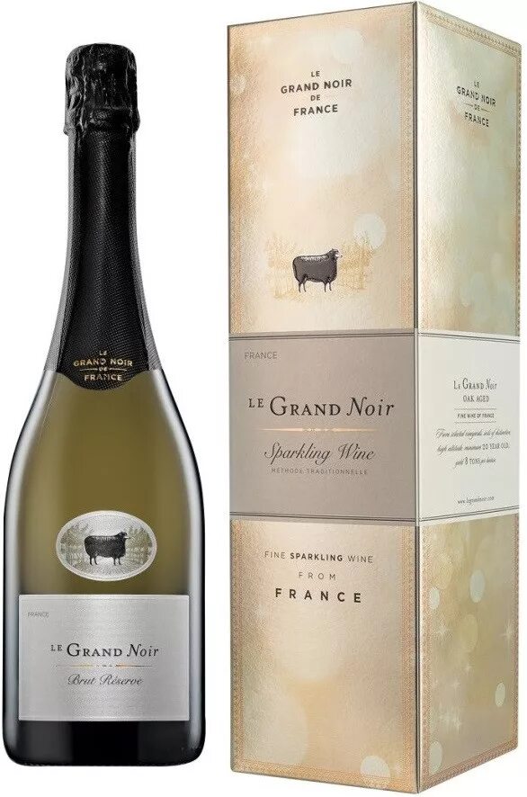 Legrand noir. Ле Гранд Нуар игристое вино. Вино игристое Ле Гран Нуар резерв. Вино Гранд Ноир. Шампанское Гранд Ноир брют.