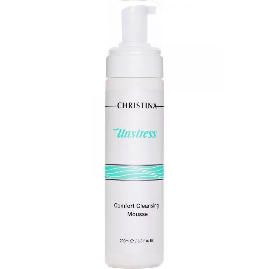 Cleansing mousse. Unstress comfort cleansing mousse. christina unstress косметика.