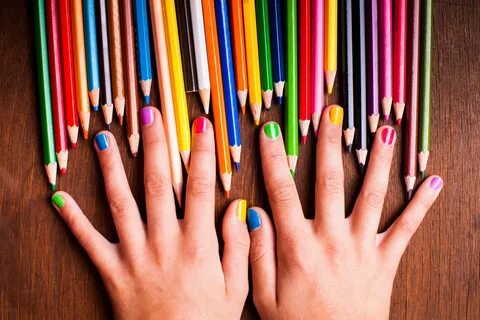 Colorful hands